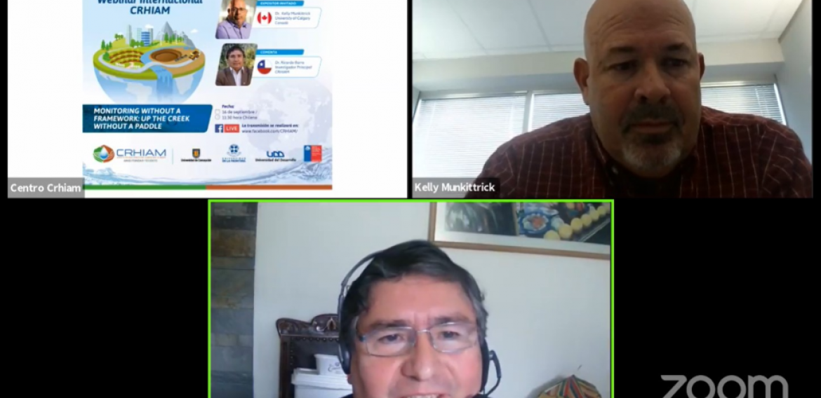Webinar Internacional CRHIAM inicia con charla sobre modelos de monitoreo en cuencas hidrográficas