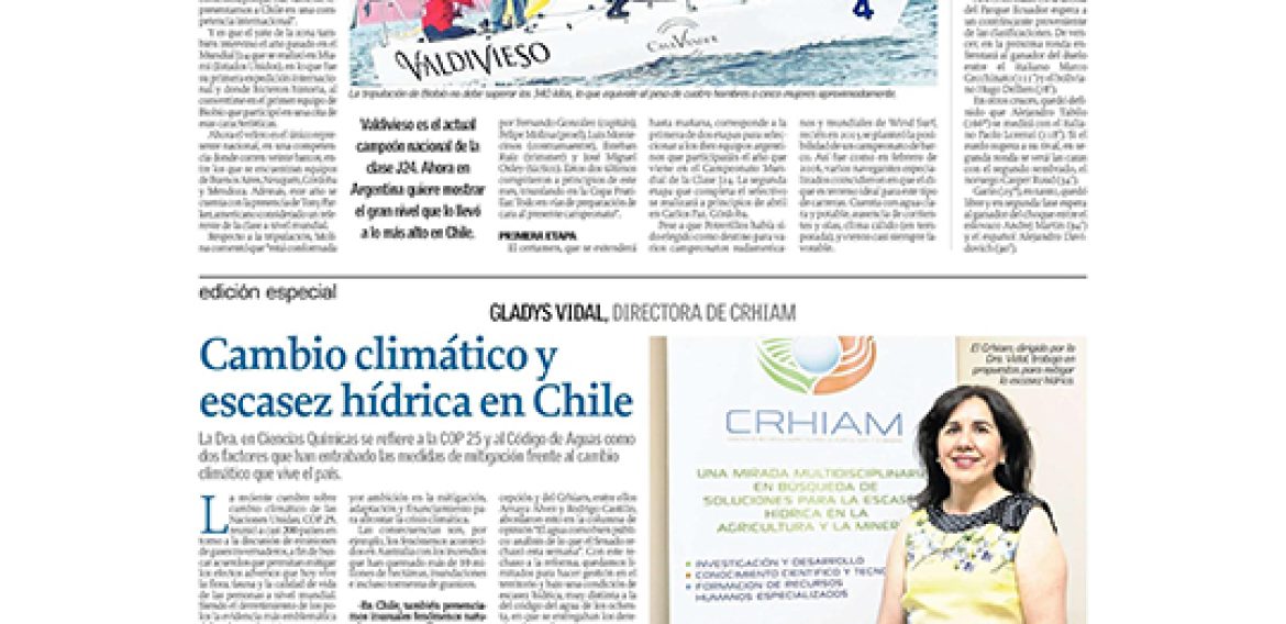 Cambio Climático y escasez hídrica en Chile