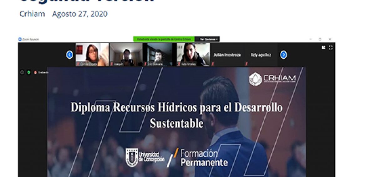 Diploma en Recursos Hídricos para el Desarrollo Sustentable inicia su segunda versión