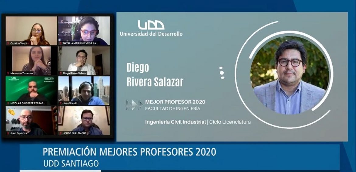 Investigador principal es reconocido en Premiación Mejores Profesores UDD 2020