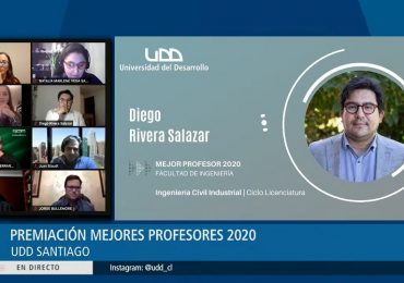 Investigador principal es reconocido en Premiación Mejores Profesores UDD 2020