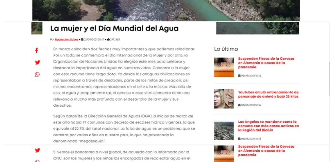 La mujer y el Día Mundial del Agua