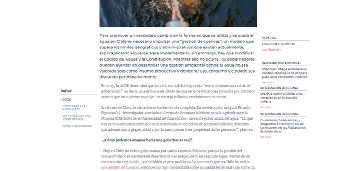 ¿Pueden los gobernadores cambiar radicalmente la gestión del agua en sus regiones?