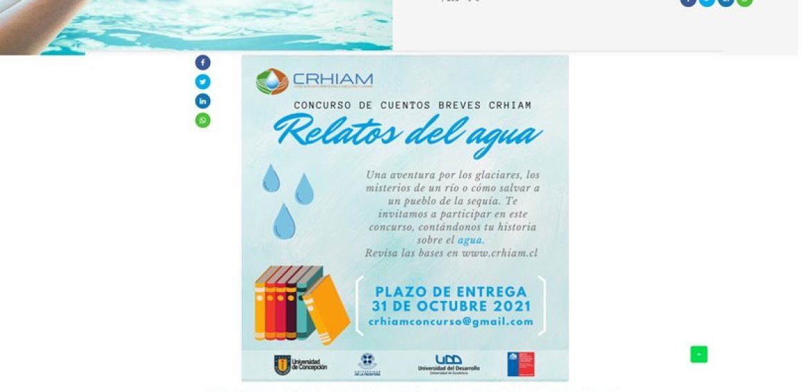 Lanzan concurso de cuentos con el agua como protagonista