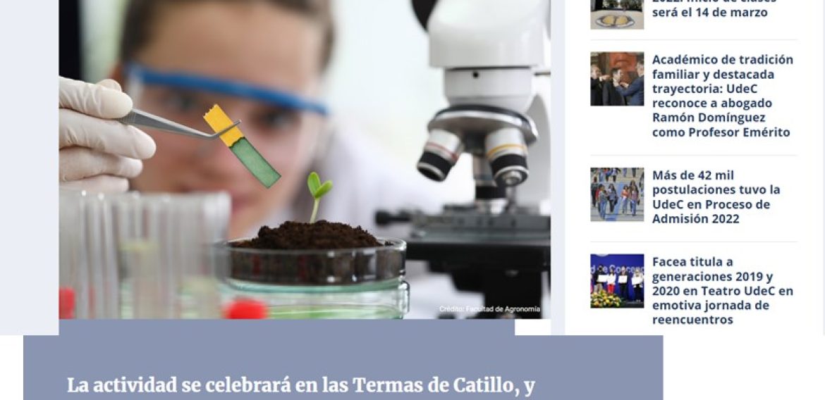 En Termas de Catillo se realizará II Workshop de Jóvenes Investigadores en Ciencias Agronómicas