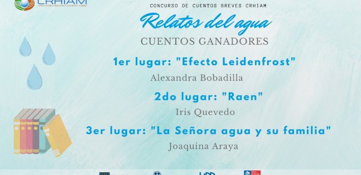 Concurso de cuentos CRHIAM “Relatos del agua” eligió a sus ganadores