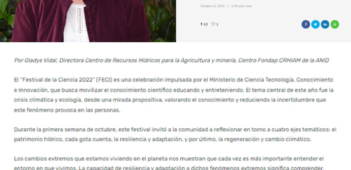 FECI 2022: La ciencia en el centro de los recursos hídricos