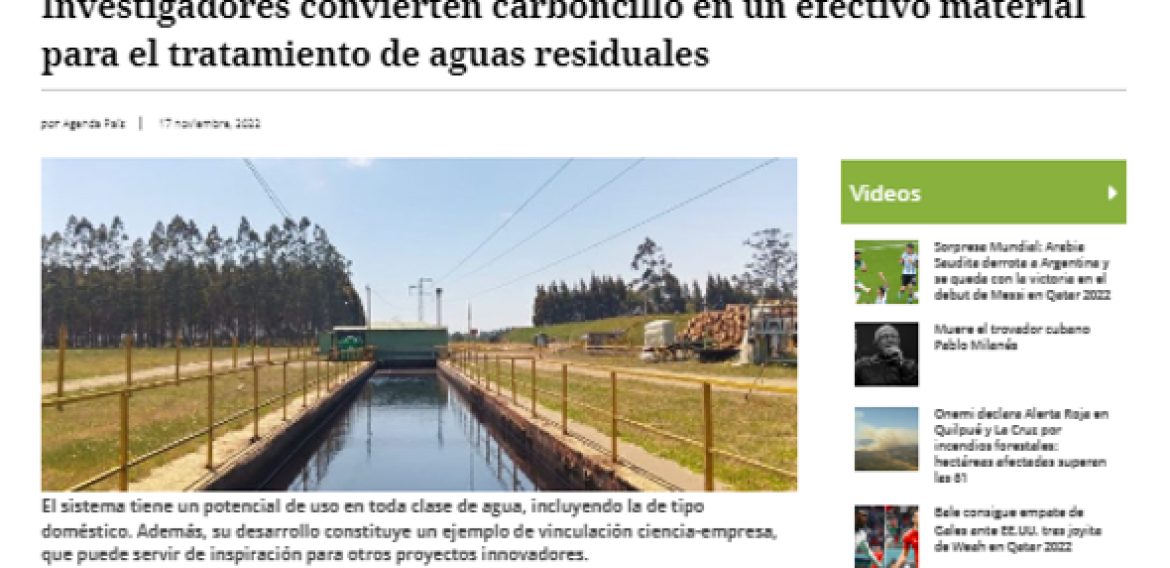 Investigadores convierten carboncillo en un efectivo material para el tratamiento de aguas residuales