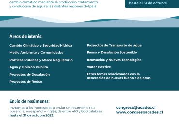 Inició la convocatoria para exponer en Congreso de ACADES patrocinado por CRHIAM