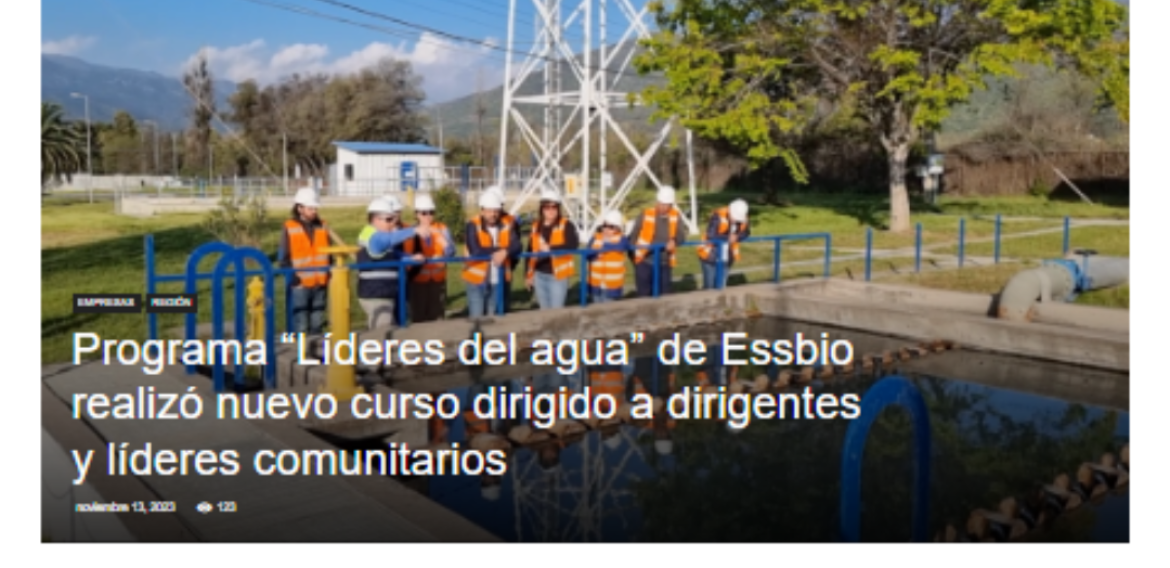 Programa “Líderes del agua” de Essbio realizó nuevo curso dirigido a dirigentes y líderes comunitarios