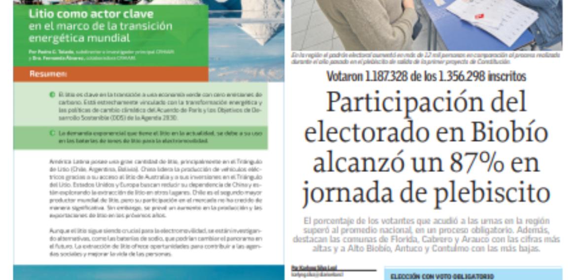 Litio como actor clave en el marco de la transición energética mundial