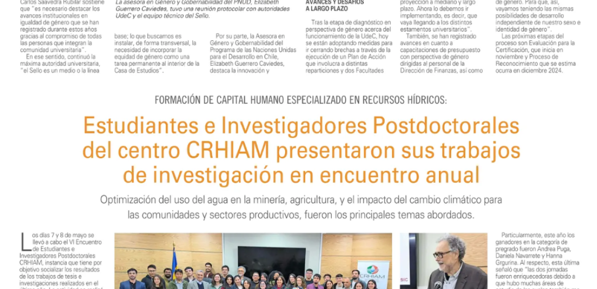 Estudiantes e Investigadores Postdoctorales del centro CRHIAM presentaron sus trabajos de investigación en encuentro anual