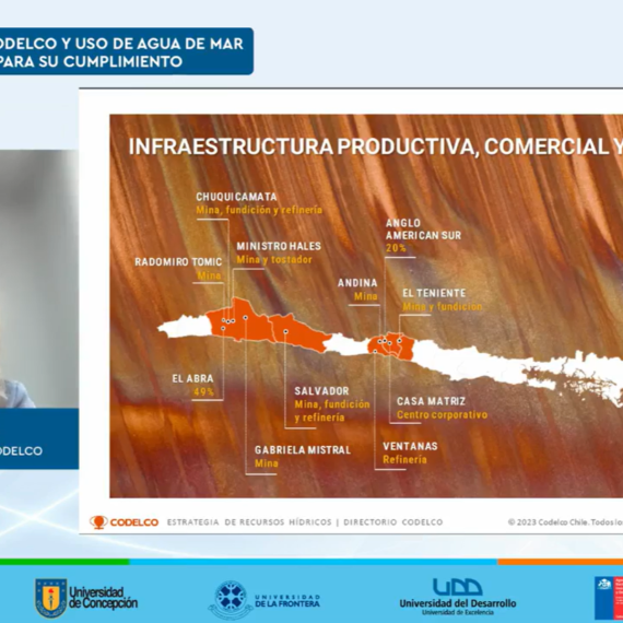 Ciclo de Charlas CRHIAM de Mayo: Mariana Concha de Aguas CODELCO expone sobre el uso de agua de mar en la estrategia hídrica