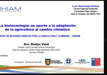 CRHIAM realizó masterclass internacional sobre biotecnología y adaptación agrícola al cambio climático junto a la Universidad César Vallejo de Perú