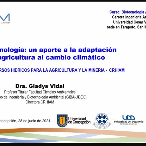 CRHIAM realizó masterclass internacional sobre biotecnología y adaptación agrícola al cambio climático junto a la Universidad César Vallejo de Perú