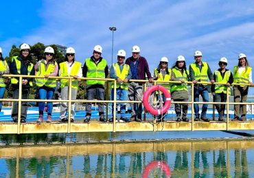 Participantes del curso sobre gestión de recursos hídricos visitaron plantas de tratamiento de empresas sanitarias