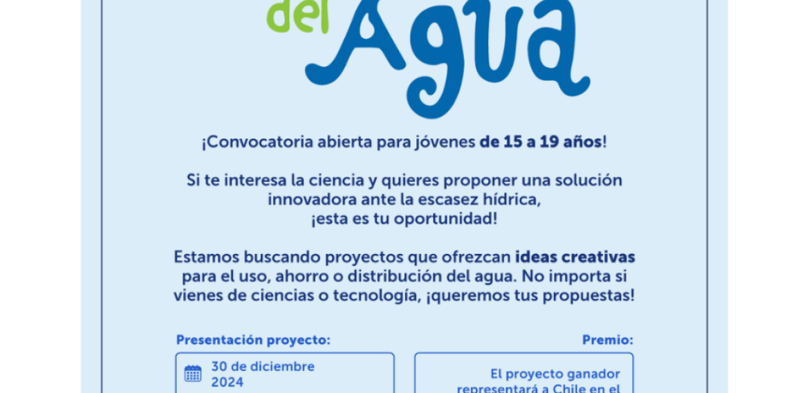 Concurso Junior del Agua invita a escolares a generar innovaciones para cuidar el recurso hídrico