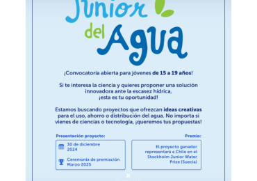 Concurso Junior del Agua invita a escolares a generar innovaciones para cuidar el recurso hídrico